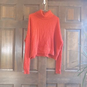 Abercrombie & Fitch orange turtleneck-Velma